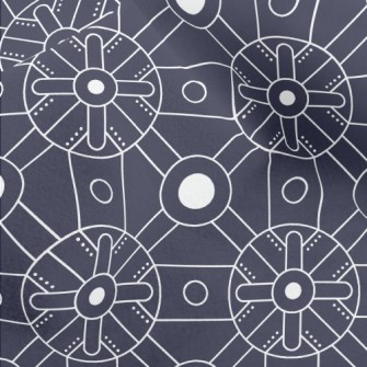 Deformed Square Circle Micro Fleece