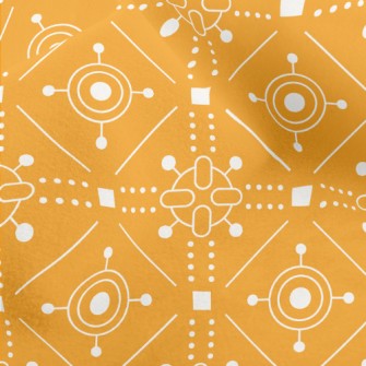 Deformed Square Circle Micro Fleece