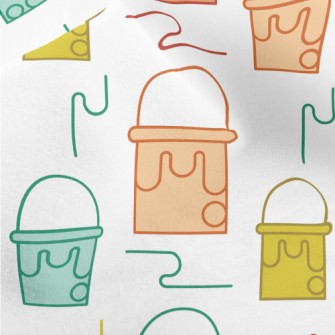 Cute Paint Bucket Micro Fleece