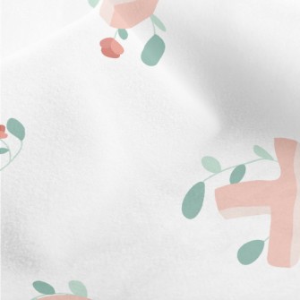 Uppercase English Letters Micro Fleece