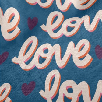 Write Love All Over The Grass Minky