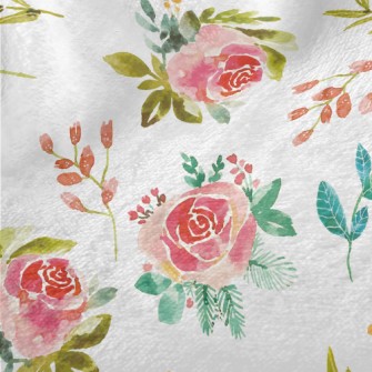 Watercolor Rubbing Rose Minky