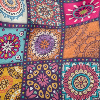 Lattice Wheal Flower Minky