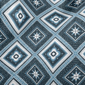 Square Ethnic Plaid Minky