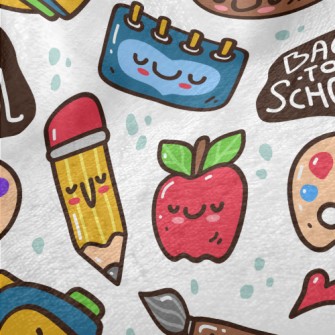 School Painting Supplies Minky