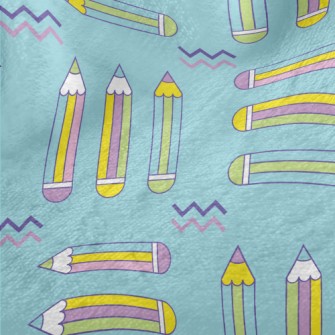 Fluorescent Pink Pencil Minky