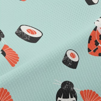 Japanese Doll Sushi Piqué