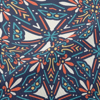 Kaleidoscope Of Flowers Piqué