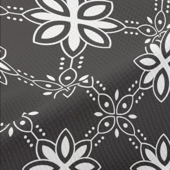 Dark Color Group Flowers Piqué