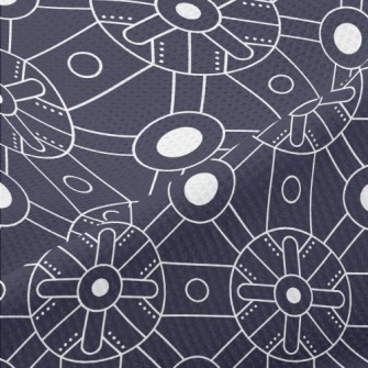 Deformed Square Circle Piqué