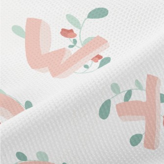 Uppercase English Letters Piqué