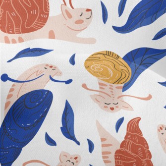 Cat Disguised As Snail Lightweight Performance Linen