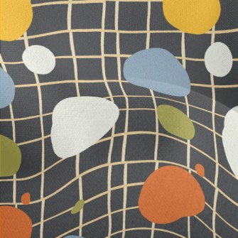 Lines With Multi-colored Dots Lightweight Performance Linen