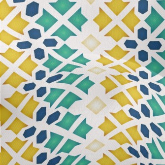Flower Shaped Block Splicing Lightweight Performance Linen