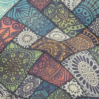 Combination Block Damask Lightweight Performance Linen