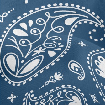 Classic Style Paisley Flower Lightweight Performance Linen