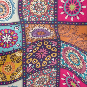 Lattice Wheal Flower Lightweight Performance Linen