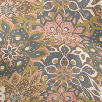 Mysterious Dark Flower Lightweight Performance Linen