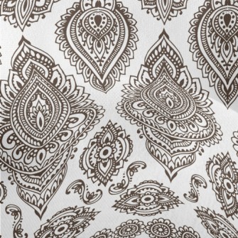 Mysterious Vintage Damask Lightweight Performance Linen