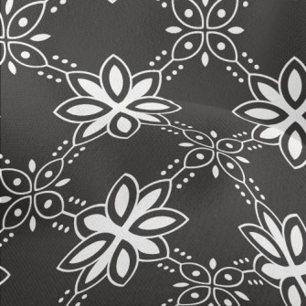 Dark Color Group Flowers Lightweight Performance Linen