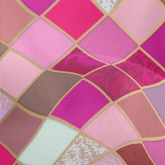 Pink Mosaic Lightweight Performance Linen