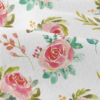 Watercolor Rubbing Rose Modern Jersey