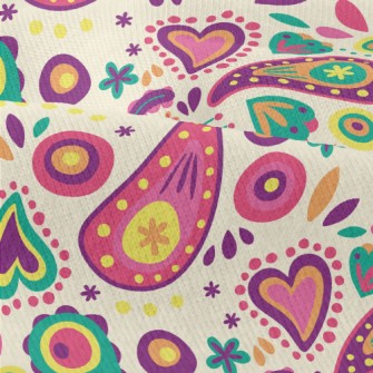 Small And Cute Paisley Flowers Modern Jersey