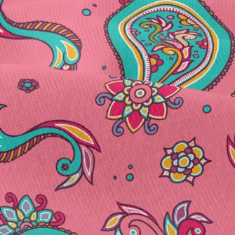 Pink Indian Style Paisley Flow Modern Jersey