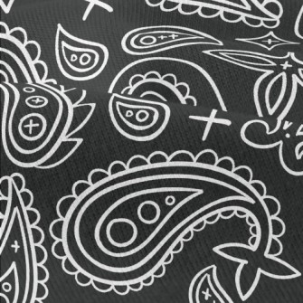 Simple Cute Paisley Flower Modern Jersey