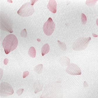 Soft Pink Petals Jersey Backed Fleece