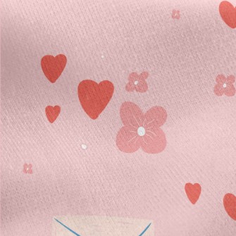 Envelope With Love Words Jersey Backed Fleece