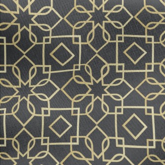 Gold Edge Lines Jersey Backed Fleece