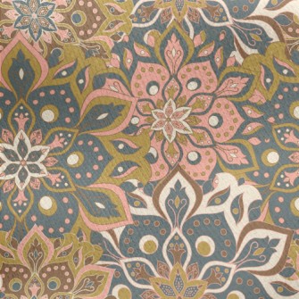 Mysterious Dark Flower Jersey Backed Fleece