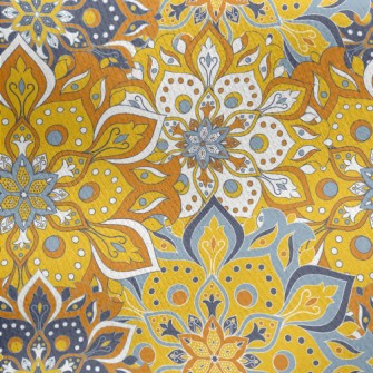 Dazzling Flower Jersey Backed Fleece
