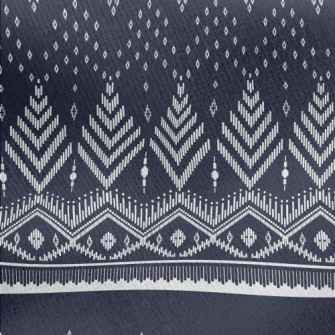 Ethnic Style Texture Jersey Backed Fleece