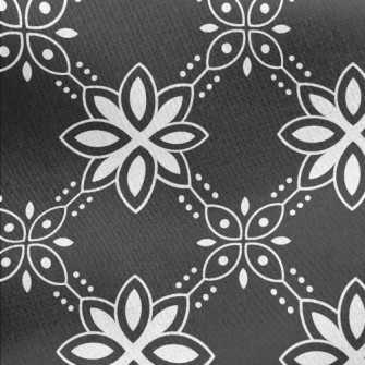 Dark Color Group Flowers Jersey Backed Fleece