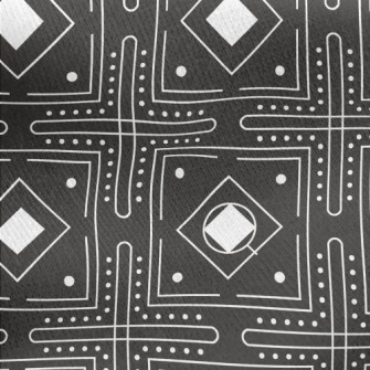 Deformed Square Circle Jersey Backed Fleece