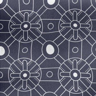 Deformed Square Circle Jersey Backed Fleece