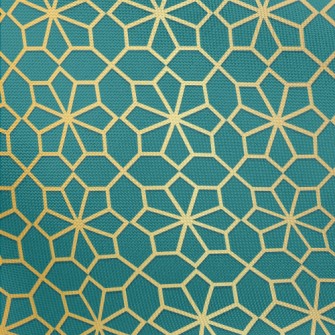 Gold-edged Flowers Pongee
