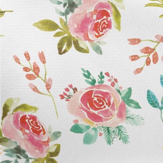 Watercolor Rubbing Rose Pongee