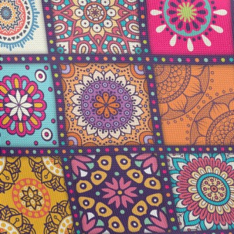 Lattice Wheal Flower Pongee