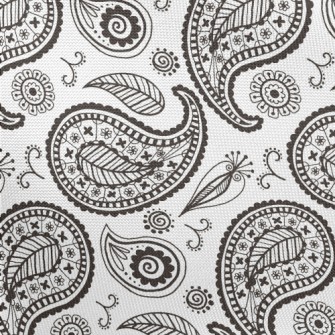 Simple Style Paisley Flower Pongee