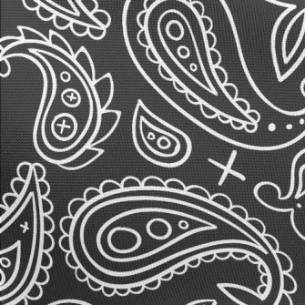 Simple Cute Paisley Flower Pongee