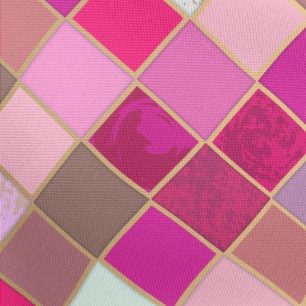 Pink Mosaic Pongee