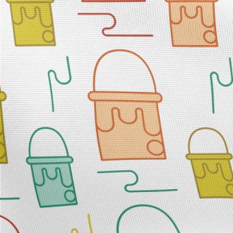 Cute Paint Bucket Pongee