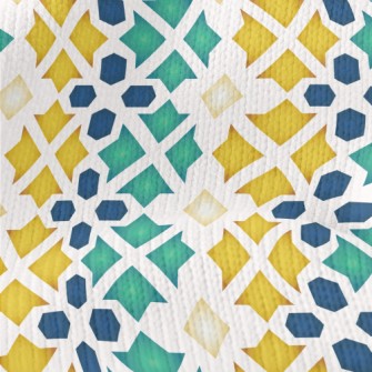Flower Shaped Block Splicing Stretch Jersey