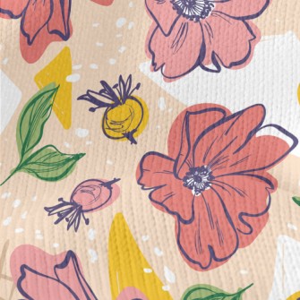 Bright Large Flowers Stretch Jersey