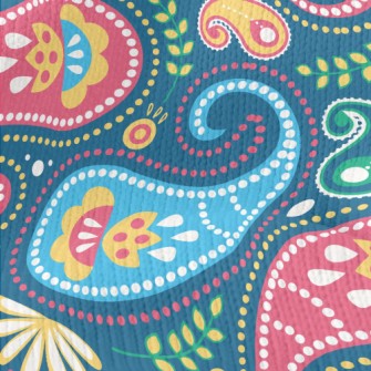 Fresh Paisley Flowers Stretch Jersey