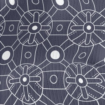 Deformed Square Circle Stretch Jersey