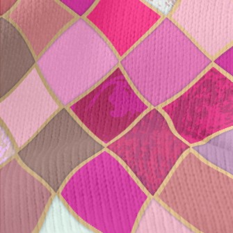 Pink Mosaic Stretch Jersey